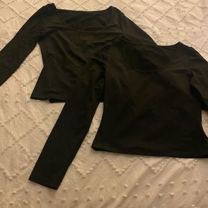 Two black long sleeves Shirts